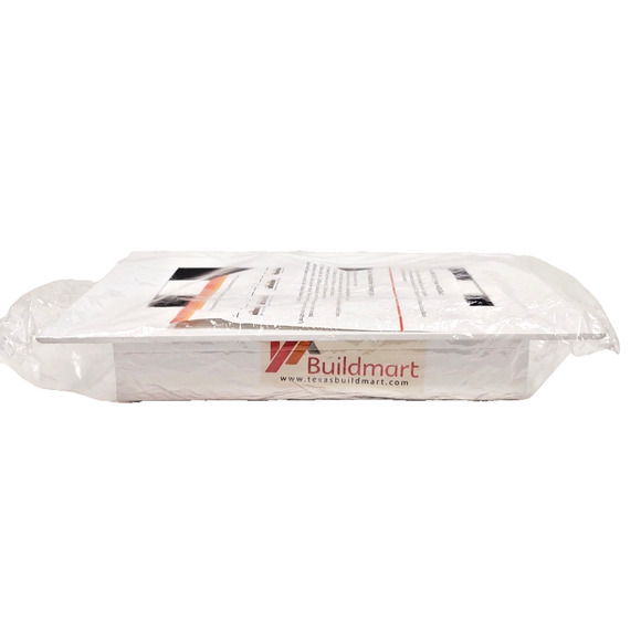 Buildmart Standard Linear Slot Diffuser Modern AC Vent Cover 8" x 4" White Black - Picture 4 of 14